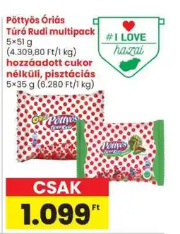 Spar Pöttyös Óriás Túró Rudi Multipack ajánlat