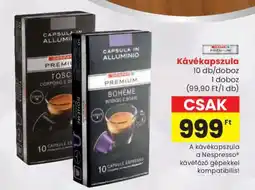 Spar Kávékapszula ajánlat