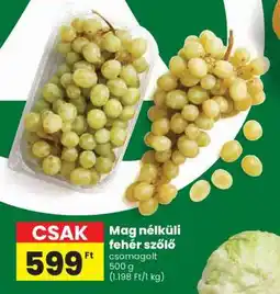 Spar Mag nélküli fehér szőlő ajánlat