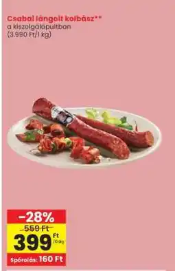 Spar CSABAI Lángolt kolbász ajánlat