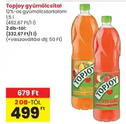 Spar Topjoy gyümölcsital ajánlat