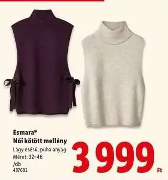 Esmara Női kötött mellény