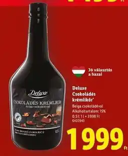 Lidl DELUXE Csokoládés krémlikőr ajánlat