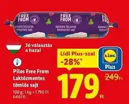 Lidl Pilos Free From Laktózmentes tömlős sajt ajánlat