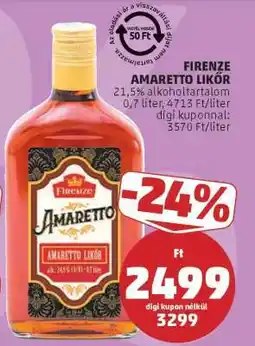 PENNY Firenze Amaretto Likőr ajánlat