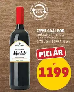 PENNY Szent Gaál bor ajánlat