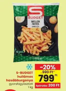 Spar S-BUDGET hullámos hasábburgonya ajánlat