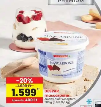 Spar DESPAR mascarpone ajánlat