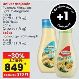 Spar UNIVER﻿﻿ Majonéz ajánlat
