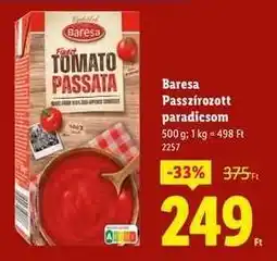 Lidl Baresa Passzírozott paradicsom ajánlat