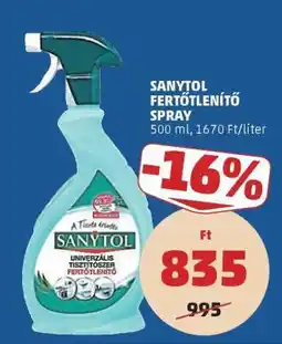 PENNY Sanytol Fertőtlenítő Spray ajánlat