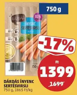 PENNY DÁRDÁS ÍNYENC SERTÉSVIRSLI ajánlat