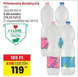 Spar Primavera ásványvíz ajánlat
