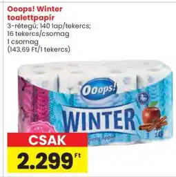 Spar Ooops! Winter Toalettpapír ajánlat