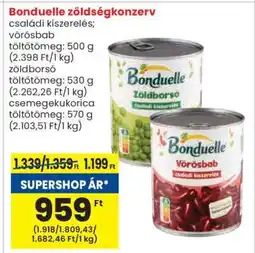 Spar Bonduelle zöldségkonzerv ajánlat
