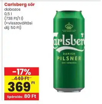 Spar Carlsberg Sör ajánlat
