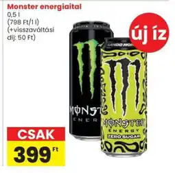 Spar MONSTER Energiaital ajánlat