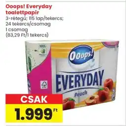 Spar Ooops! Everyday Toalettpapír ajánlat