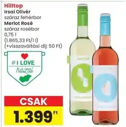 Spar Hilltop Irsai Olivér / Merlot Rosé ajánlat