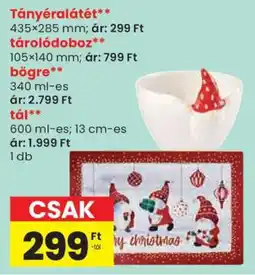 Spar tányéralátét ajánlat