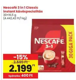 Spar Nescafé 3 in 1 Classic instant kávéspecialitás ajánlat