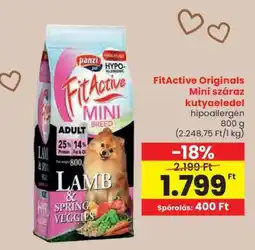 Spar FitActive Originals Mini száraz kutyaeledel ajánlat