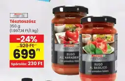 Spar Tésztaszósz ajánlat