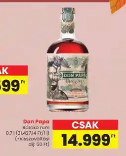 Spar Don Papa Baroko Rum ajánlat