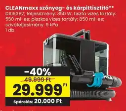 Spar CLEANmaxx szőnyeg- és kárpittisztító ajánlat