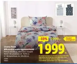Lidl LIVARNO HOME Mikroszálas szatén ágyneműhuzat ajánlat