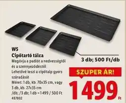 Lidl W5 Cipőtartó tálca ajánlat