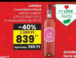 Spar Juhász I Love Merlot Rosé ajánlat