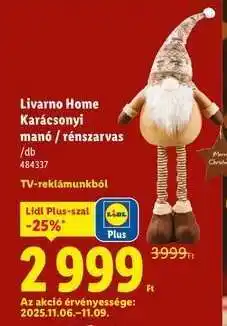 Livarno Home Karácsonyi manó / rénszarvas