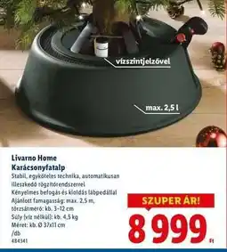 Lidl LIVARNO HOME Karácsonyfatalp ajánlat