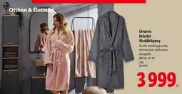 Lidl Livarno Felnőtt fürdőköpeny ajánlat