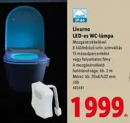 Lidl Livarno LED-es WC-lámpa ajánlat