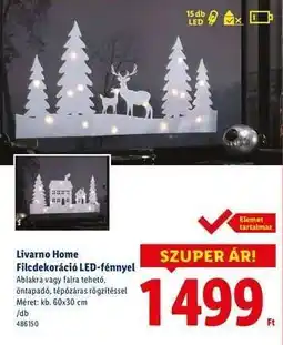Lidl Livarno Home Filcdekoráció LED-fénnyel ajánlat