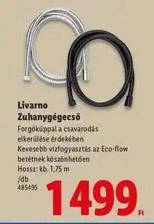 Lidl Livarno Zuhanygégecső ajánlat