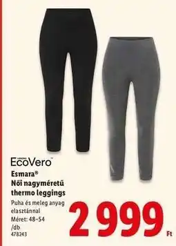 Lidl Esmara Női nagyméretű thermo leggings ajánlat