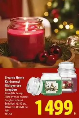 Lidl Livarno Home Karácsonyi illatgyertya üvegben ajánlat