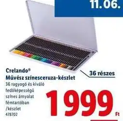 Lidl CRELANDO Művész színesceruza-készlet ajánlat