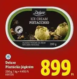 Lidl Deluxe Pisztáciás jégkrém ajánlat