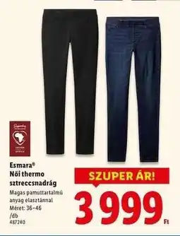 Lidl Esmara Női thermo sztreccsnadrág ajánlat