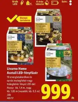 Lidl Livarno Home Asztali LED-fényfüzér ajánlat