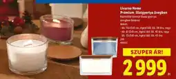 Lidl Livarno Home Prémium illatgyertya üvegben ajánlat