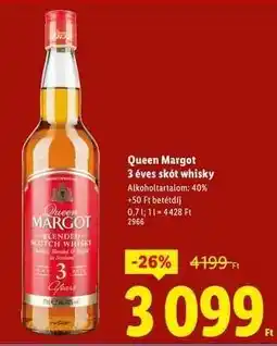 Lidl QUEEN MARGOT 3 éves skót whisky ajánlat
