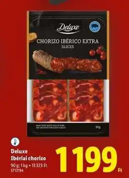 Lidl Deluxe Ibériai chorizo ajánlat