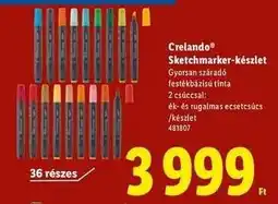 Lidl Crelando Sketchmarker-készlet ajánlat