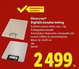 Lidl SILVERCREST Digitális konyhai mérleg ajánlat