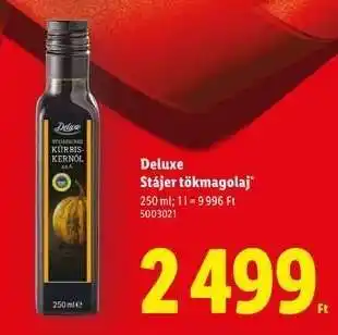 DELUXE Stájer tökmagolaj